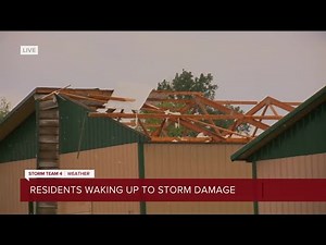 Storm damage in Concord, WI