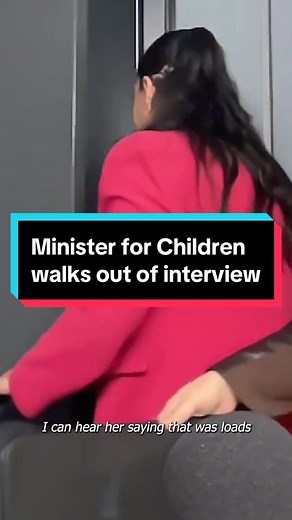 Minister for Children Walks Out of Interview
