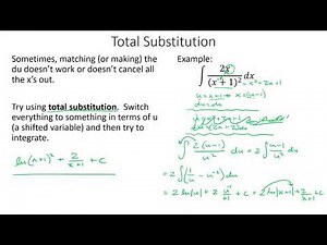 5 4b More Substition and Trig Integration