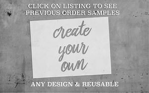 Custom Stencils up to 34" by 45" | Custom Stencil | Reusable - Etsy