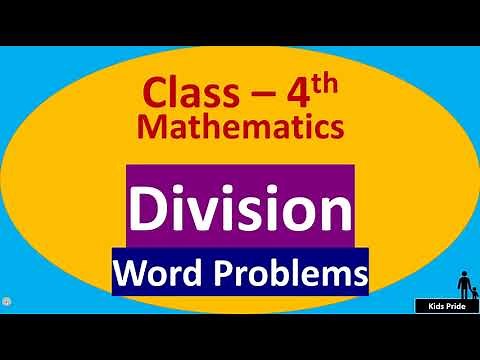 Class 4 division word problems| grade 4 Division Word Problems | 4th std Division