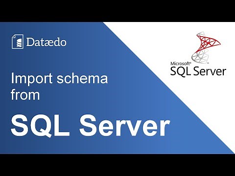 Import MS SQL Server database schema - Dataedo tutorial