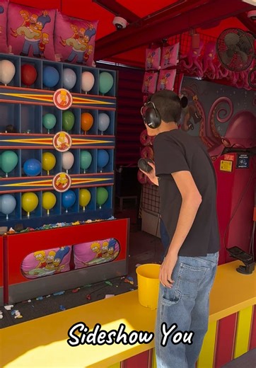 Thomas playing Sideshow You at Universal Studios Hollywood #autism #autismawareness #specialneeds #universalstudios #universalstudioshollywood #thesimpsons #simpsonsland