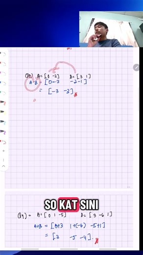 operasi matrix part 6 #foundation #maths #matriculation #stpm #mathematics