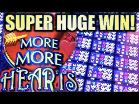 ★SUPER HUGE WIN!★ ALL 24 WINDOWS UNLOCKED!! ❤️ MORE MORE HEARTS Slot Machine Bonus