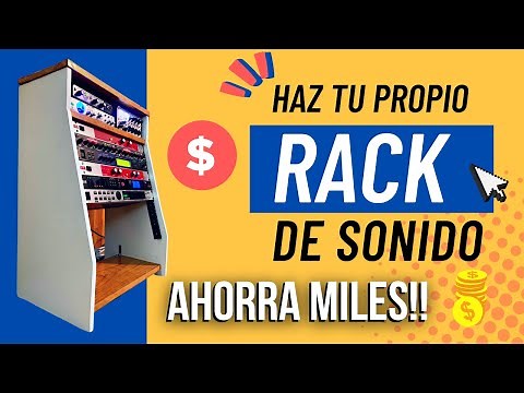COMO hacer un RACK para SONIDO de madera CON MEDIDAS y AHORRARTE DINERO! PASO A PASO!