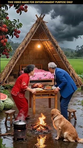 Our Volcano House Survived the Storm! 🌋💥 | Funny Survival Story #trending #shortsfeed #funny