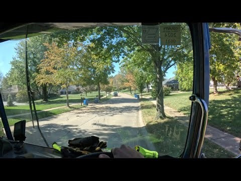 Garbage Truck Head Cam GoPro POV: Recycle In A Side Loader & Dump Footage! (Heavy Cardboard😟)
