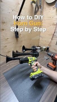 How to DIY Ryobi Train Horn with Train Horns Kit from BossHorn.com - Step by Step Full Video