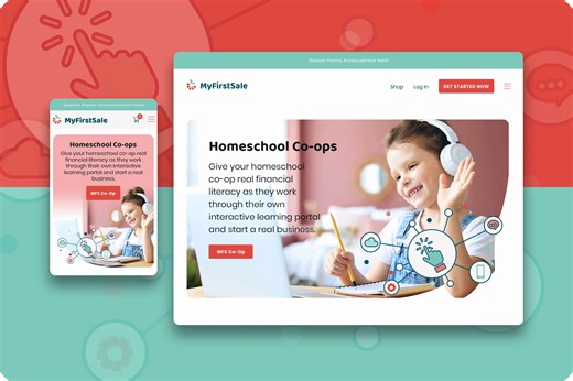 Kids E-commerce Landing Page UI Design | Animated Playful UX