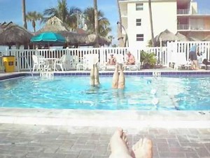 Old (?) Ladies in a Swimming Pool