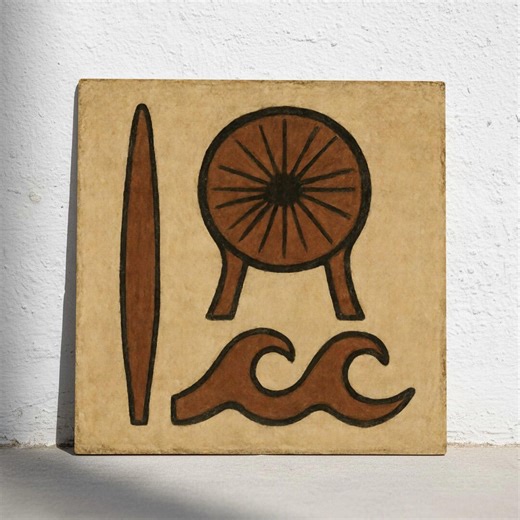 Cairo Ceramic Tile – Egyptian Symbol Wall Decor - Etsy
