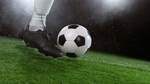 Close-up Football Player Kicking Soccer Ball Stock Footage Video (100% Royalty-free) 3755329949 | Shutterstock