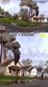 Body camera footage captured a fireball as firefighters were battling flames. The incident occurred during a house fire in the small town of Christopher, Illinois, where the fire department is all-volunteer. Suddenly, a whoosh of flames from the second-floor window appeared, and the house began to collapse. Firefighter Richard Jackson was trapped under heavy debris and people rushed to save him. Jackson and police chief Travis Allen spoke with Inside Edition. | Inside Edition
