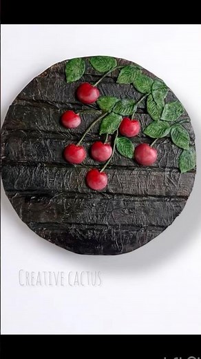 🍒Cake board craft/ wall decor using cake board #shortsfeed #shorts #diy