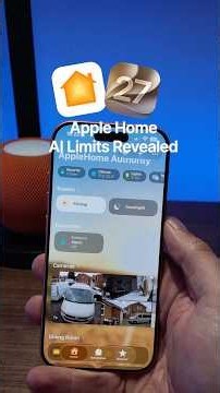 Apple has confirmed new limits for Apple Intelligence features in Apple Home. 🏠 #applehome
