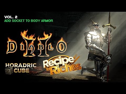 D2 CUBE RECIPES! Socketing Body Armor