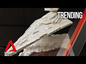 The retiree who creates Star Wars and Marvel models from recycled trash