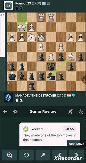 TWO PASSED PAWN AGAINST KOMODO ENGINE ⚡ #chess #chesscom #chessmaster #chesspuzzle #viral #video