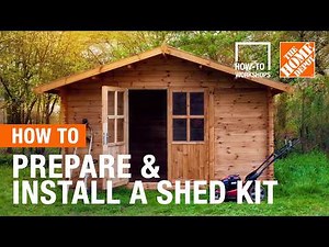 How-To Workshops - How to Prepare and Install a Shed Kit | The Home Depot