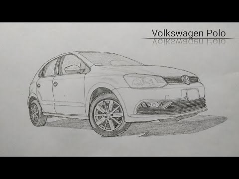 How To Draw Volkswagen Polo | Car Drawing