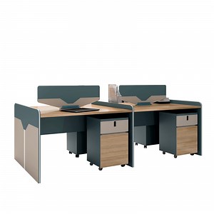 [Hot Item] Moodern Cubicle Call Center Wooden Modular Furniture Commercial Partition Computer Table Open Desk Office Workstation