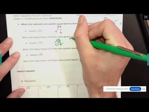 Math 2 unit 3 lesson 1