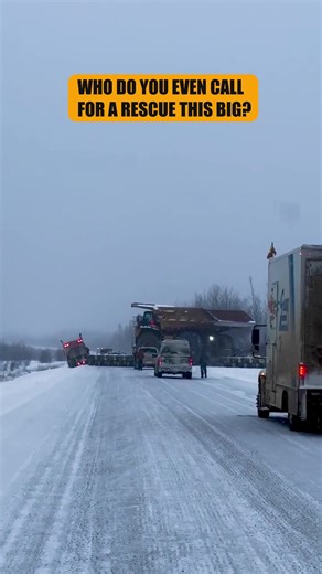 When "Heavy Haul" becomes "Heavy Stuck," you have a serious problem. ❄️🏗️ Hauling a massive mining dump truck is already a logistical challenge, but sliding off the road in winter conditions turns it into a crisis. You can't just call a standard rotator for this. The weight of that payload alone requires a specialized recovery team, multiple heavy wreckers, and probably a few cranes. This isn't just a tow bill; it's a construction project. Question: How many heavy wreckers do you think it will 