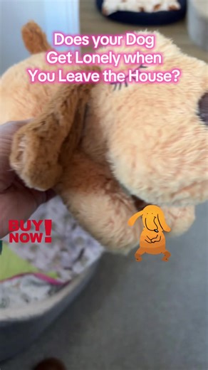 Dog Anxiety Companion Sleep Simulation Heartbeat Plush Toy, Cute Dog Calming Plush Toy, Pet Chew & Interactive Toy, Durable Chew Stick, Dog & Cat Accessories, Calming Puppy Essentials. Toy dog. Dog toy. #tiktokmademebuylt #dog #pet #anxietydog #dogtoy