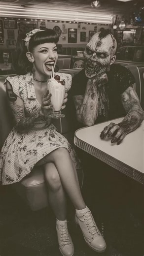 Creatures & Curves: Welcome to the Grind The week kicks off with monsters, mayhem, and mischief. Straight from the midnight matinee of your nightmares. #CreaturesAndCurves #Grindhouse #MonsterGirl #RetroVibes #AIArt #WeirdAssContent