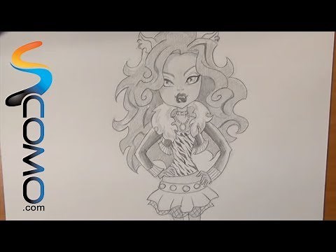 Dibujar a Clawdeen Wolf de Monster High