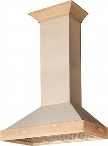 ZLINE 48 in. Unfinished Wooden Wall Mount Range Hood - Includes Motor