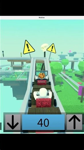 Roblox Cart Ride Around Nothing Gone Wrong 😭 #shorts