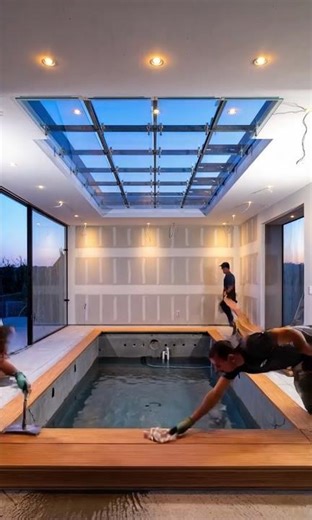 🏊 Indoor Pool Restoration – From Rusty Mess to Luxury Oasis ✨