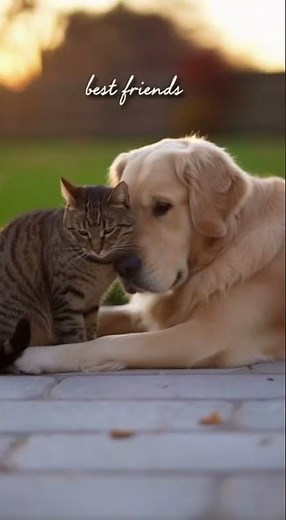 Heartwarming Friendship: Dog and Cats Playing Together | Cute Animal Moments 2025