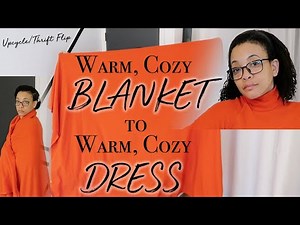 Making a Dress out of a Blanket | Quick 'Mia Dress' Sewalong | Upcycling