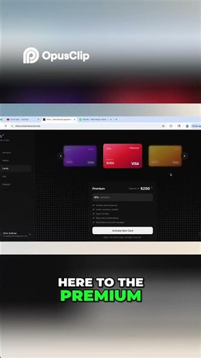 Activate Premium Card for Spending!