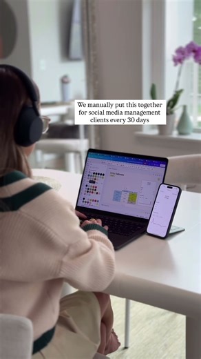 Social Media Marketing Monthly Analytic Report Creation ✨