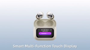 Sleep Earbuds Bluetooth 5.4 in Ear Smart Touch Screen Ear Buds, 48H Playtime Mini Sleep Headphones Small Design for Side Sleepers, Crystal-Clear Calls, 5 EQ Modes, IPX7 Waterproof Earphones Black