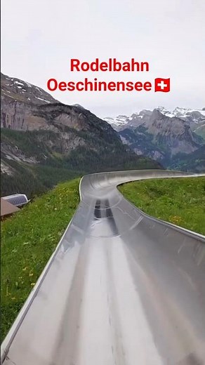 Rodelbahn Oeschinensee🇨🇭#rodelbahn #oeschinensee #switzerland #adventure #action #swissalps #nature