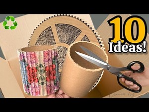 Transforming Cardboard & Waste Material: 10 Genius Recycling Ideas ♻️ I Make Many and Sell Them All!