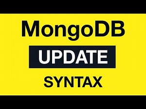 MongoDB Update Queries: 03 Update Methods Syntax