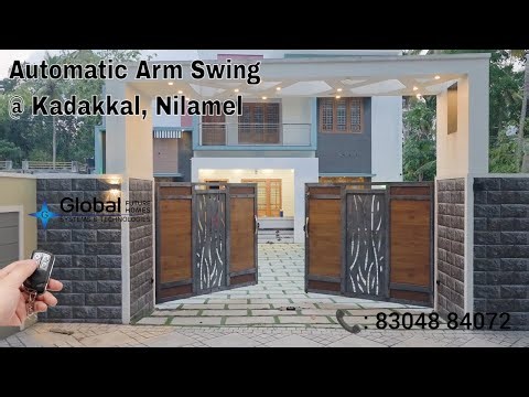 Automatic Arm Swing Gate motor installed at Kadakkal, Nilamel | Gate Automation 📞8304884072 #gate