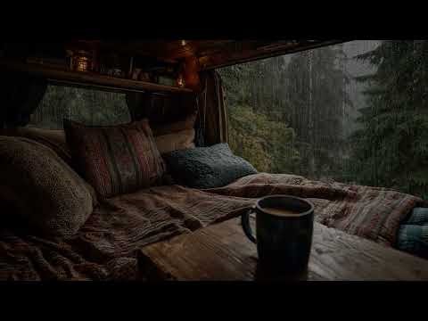 Rainy RV Escape: Tranquil Rain Sounds for Stress Relief | Peaceful Sleep & Focus