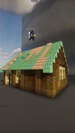 Grassland house - build time-lapse: #minecraftbuild #minecraft #timelapse