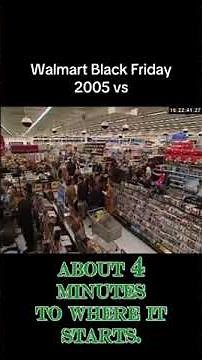 Walmart Black Friday 2005: Flashback to the Shopping Frenzy #blackfriday