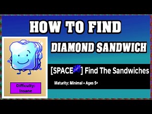 How To Find DIAMOND SANDWICH in FIND THE SANDWICHES [walkthrough]