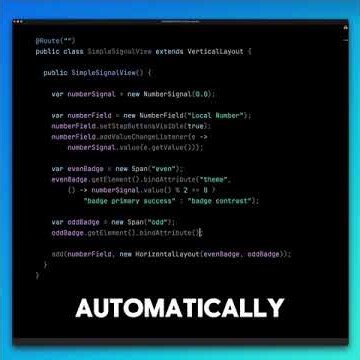 Java meets Full-Stack Signals in Vaadin