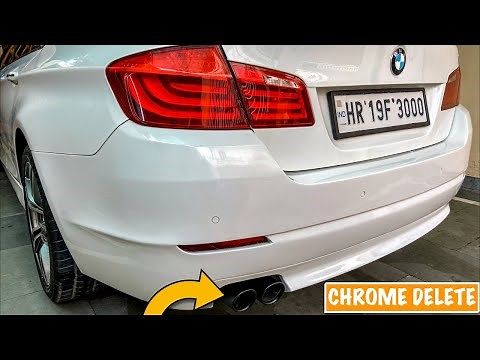 How To Paint Chrome Exhaust Tips - Matt Black