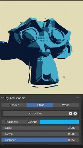 Impressive Blender Stylized Outline Shader by 3D Artist Pratik Solanki